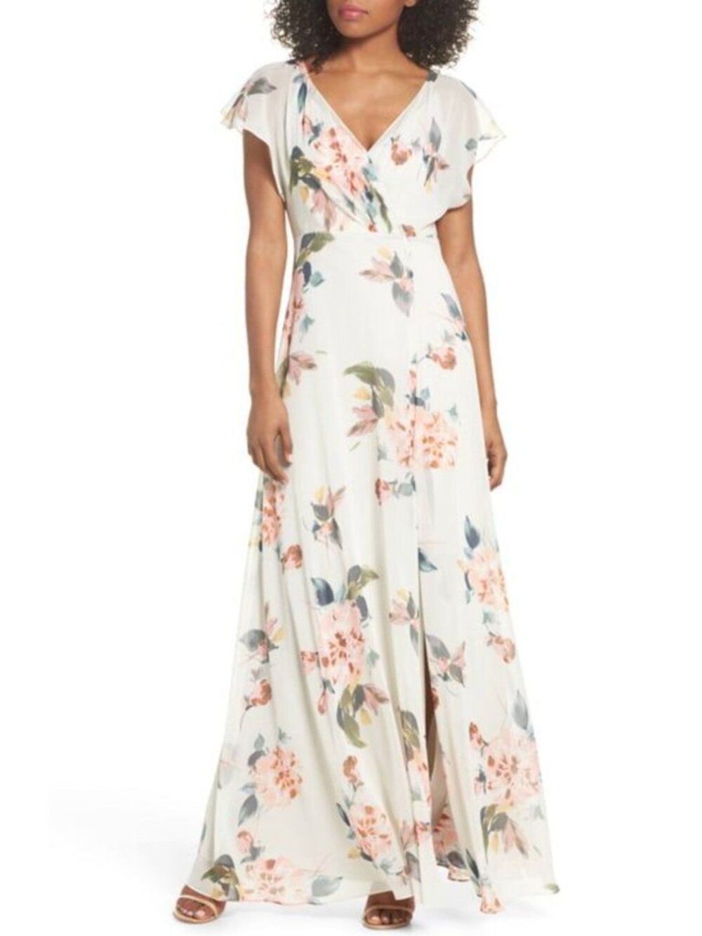 NWT Jenny Yoo Collection Alanna Dress Floral Ohana Bridesmaid Maxi Open Back 8